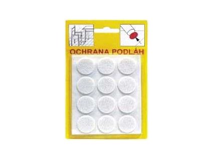 Ochrana podlah filc 104 21mm Bila 12ks a190100 10638