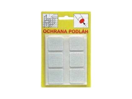 Ochrana podlah filc 105 28x28 Bila 6ks a190109 10638