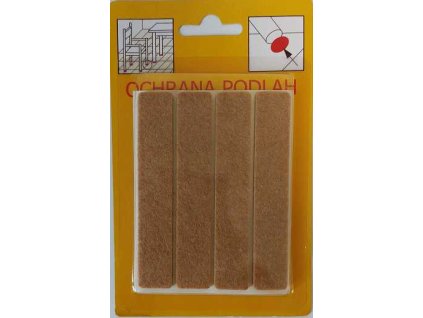 Ochrana podlah filc 107 16x92 svetle hneda 4ks a6654805 10638