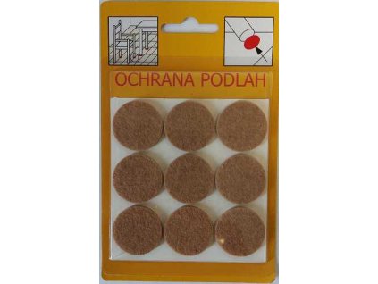 Ochrana podlah filc 109 26mm svetle hneda 9ks a6655046 10638