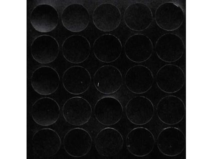 Samolepící krytka 14mm - 324 černá  (25ks/plato)