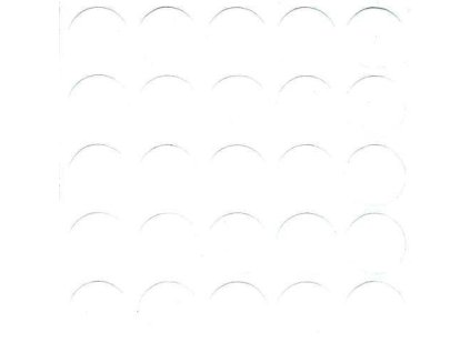 Samolepici krytka d20mm 320 bila hladka 28ks plato a41133123 10638