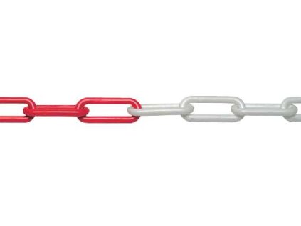 Řetěz, role plast žluto/černé d6x40mm (25m) 136111