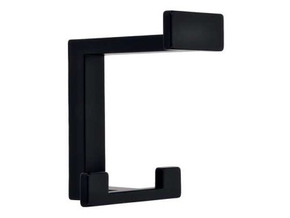 Věšák dvojitý velký SIRO 2324 92x70/40mm černý mat PB12