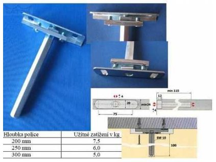 Nosic polic trn d11x110mm CFA 45 Zn bily 6kg par a2684149 10638