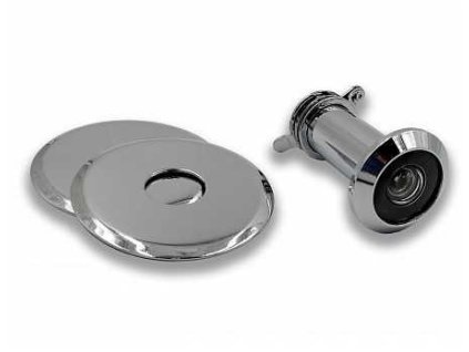 Průhledítko chrom 160°, 35-55mm komplet blistr