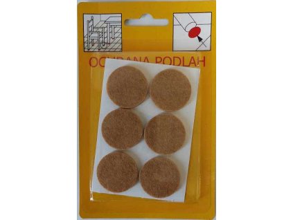 Ochrana podlah filc 106 28mm svetle hneda 6ks a6654065 10638