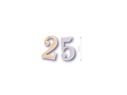 Číslice ""0"" 50mm bronz OFS