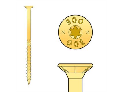 Vrut tesarsky se zapustnou hlavou 6x100mm CS 060100 100ks TX30 a122191745 10638