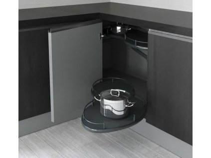 System rohovy vysuvny ledvinka STARAX antracit s tlumenim PRAVA 880x495x600 600mm S 3124 A a110426743 10638