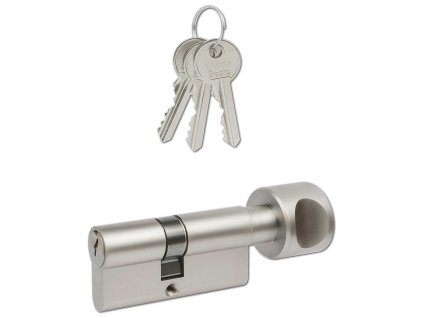 Vlozka EURO BASIC 30 30K mat Ni 3 klice stavebni s knoflikem a129290231 10638