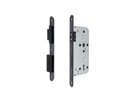 Zadlabaci zamek zatezovy magneticky EN 304M BB 72 55 18 P L CE cerny matny s protiplechem a129820979 10638