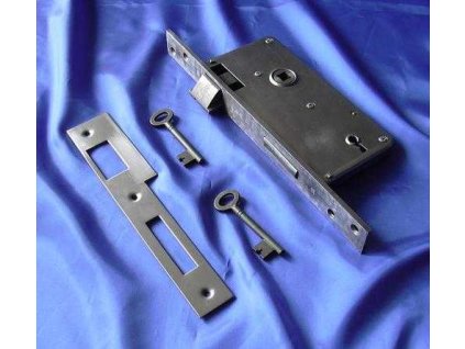 Zadlabací zámek vratový dozický Zlatník, rozteč 105mm pravý