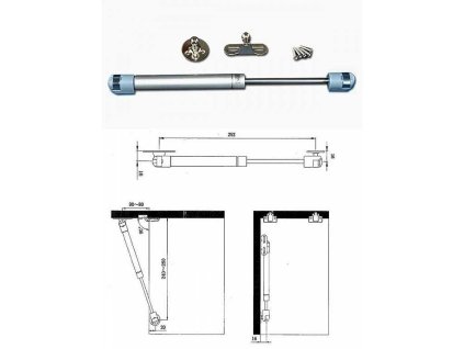 Plynova vzpera str 8kg a191774 10638
