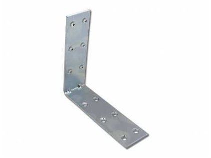 Uhelnik dvojity 100x30x2mm bily Zn 2 prolisy a189326 10638