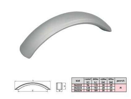 LENKA 160 180mm uchytka Al a2864071 10638