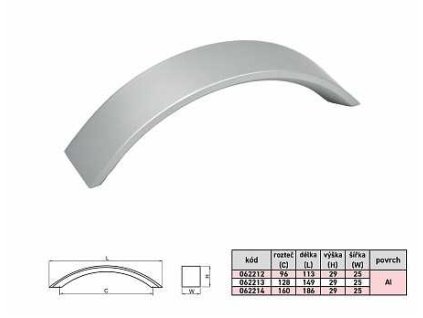 LEA 128 148mm uchytka Al a2888905 10638