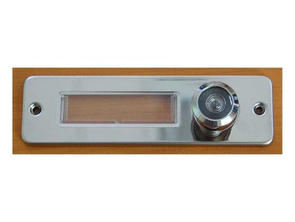 Pruhleditko se jmenovkou chrom 150x42mm CH a25614590 10638