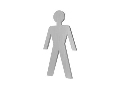 Piktogram vyrez 10x10cm WC panacek mat nerez a41314511 10638