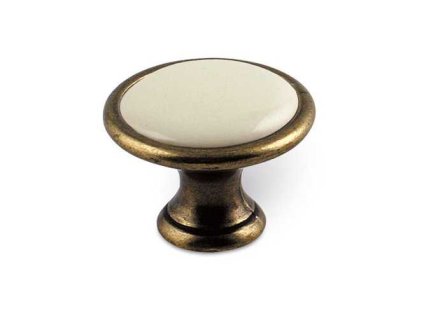 Knopek SIRO 1700 29 d29mm staromosaz bily plast PF21 ZN48 a45885745 10638