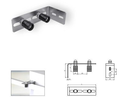 Vedeni brany horni s jednoduchou regulaci FRS2 dvoukladkove pZn a50513410 10638