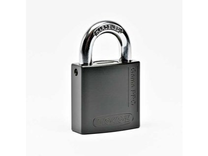 Visaci zamek GAMA PRO 50 10 OS 3 klice otevreny oblouk cerny lak a105519255 10638