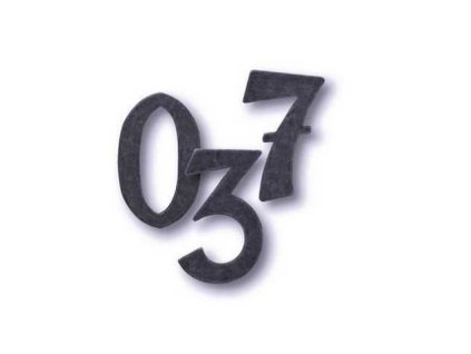 Cislice domovni 3 120mm kovana a107247150 10638