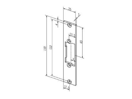 Celni plech kratky Eff Eff PROFIX 2 68835 01 nerez pro otvirac na bezfalc dvere a115376519 10638