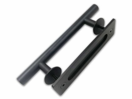 Dverni kovani RETRO ESO madlo uchytka pro posuvne dvere cerna mat a115587654 10638