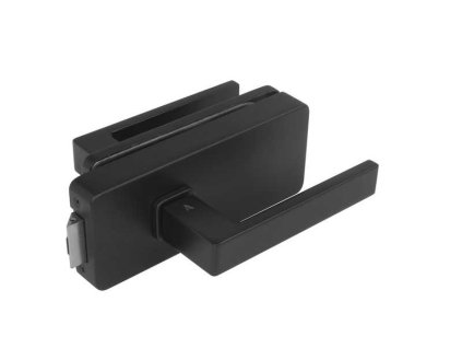 MP UNIQUE R8 zamek s klikou SULLA bez otvoru predni klika na celosklenene dvere cerna matna BS a124634295 10638