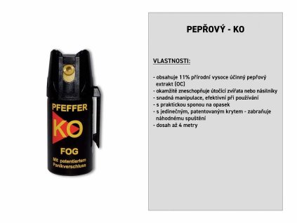 Sprej peprovy KO FOG 40ml BALLISTOL 24448 24450 24416 a130779647 10638