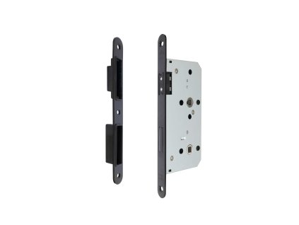 Zadlabaci zamek zatezovy magneticky EN 304M WC 72 55 18 P L CE cerny matny s protiplechem a129821315 10638