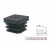 Ucpavka plastova ctvercova 40x40mm cerna a117667901 10638