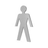 Piktogram vyrez 10x10cm WC panacek mat nerez a41314511 10638