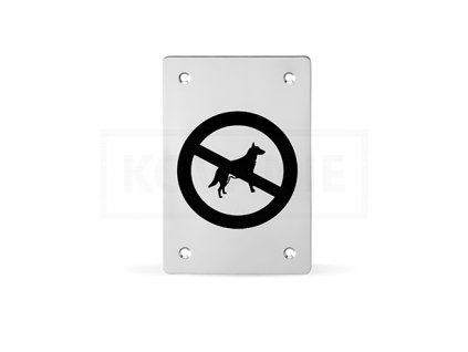 ACT - Zákaz vstupu psů HR nerez