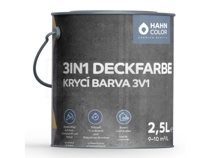 Hahn Color KRYCÍ BARVA 2,5L (odstín RAL transparentní)