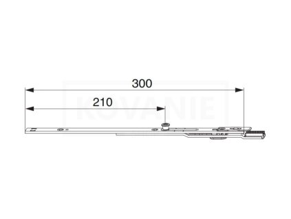 4617 maco ukoncenie dveroveho zamku 300x16 mm 64f8ed4cbd86d