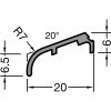 gutmann kridlova okapnice fp 6257 hlinik 20mm bila ral 9016 delka 3m ie747900