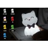 Silikonová noční lampička - Kočka