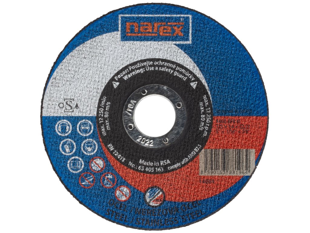 123028 rk 125 1 6x22 2 a 46q bfb 41 rezny kotouc 2v1 pro rezani bezne a uslechtile oceli