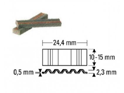 Vlnovce CF 13mm BOSTITCH 1221300E 