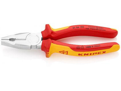 25618 kleste kombi din 5746 1000v knipex 01 06 190