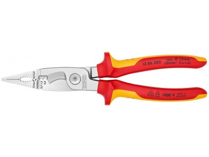 64390 kleste elektroinstalacni 200mm 1000v knipex 13 86 200