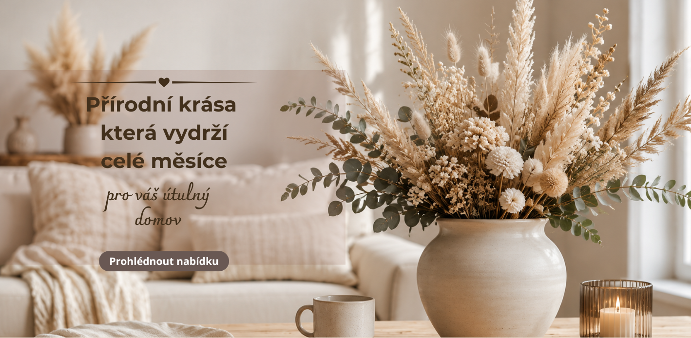 Sušené květiny do vázy