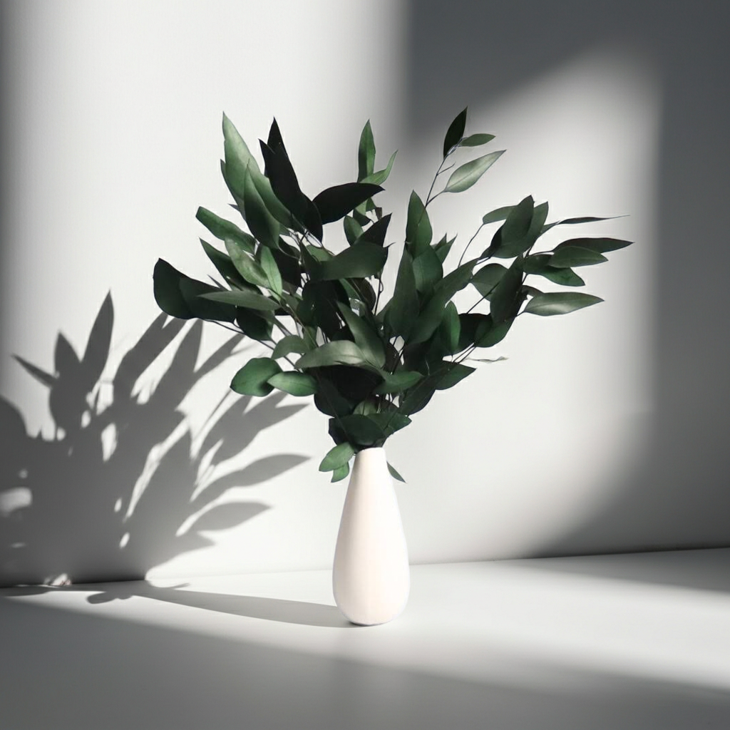 Stabilizovaný Eukalyptus Willow – zelený, přírodní dekorace do aranžmá