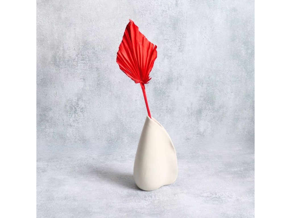 Sušený Palm spear červená kus ve váze