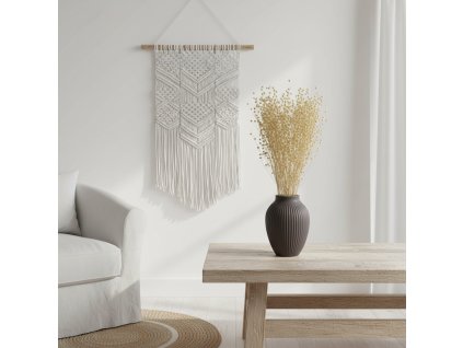 Sušený Len - bílá ve váze