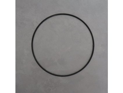 Kovový dekorační kruh 20 cm - černá