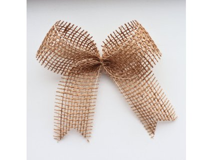 Stuha juta 40mm/2m mašle přírodní