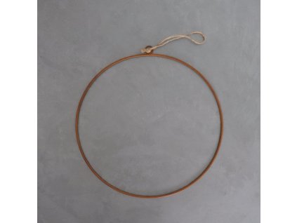 Kovový dekorační kruh 28 cm - rustik
